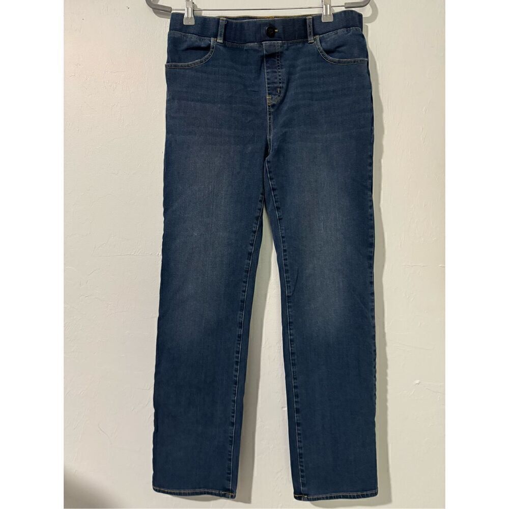 Betabrand jeans elastic waistband with belt loops size L
